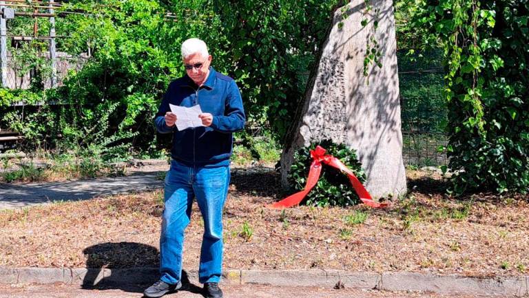 V Škednju so se poklonili delavcem, ki so padli za svobodo