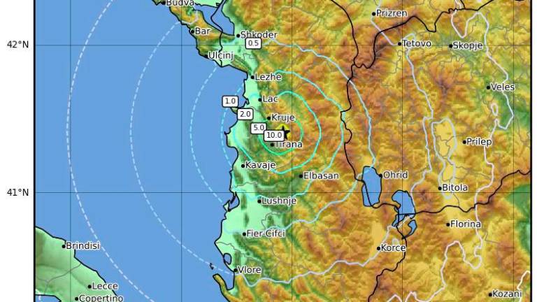 Albanijo stresel močnejši potres