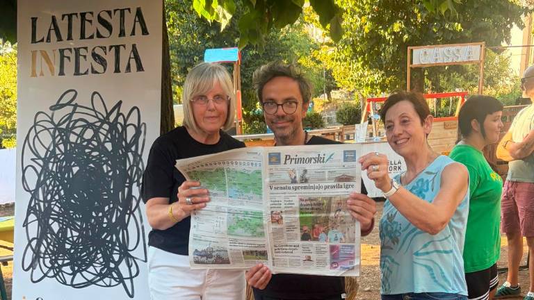 InSania Fest v Coriju (v pokrajini Latina): z leve: Elena, Giacomo in Laura (<i>Elena Cerkvenič</i>)