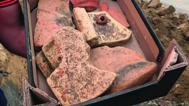 Na Debelem rtiču odkrili rimske tegule in lončenino