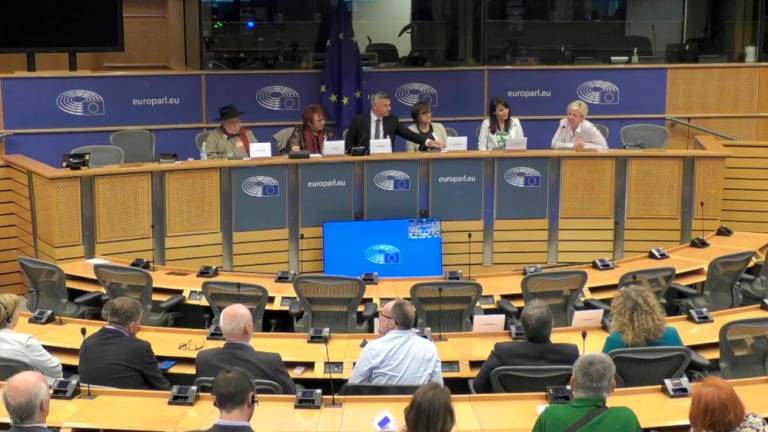 V Evropskem parlamentu poklon Borisu Pahorju (VIDEO)