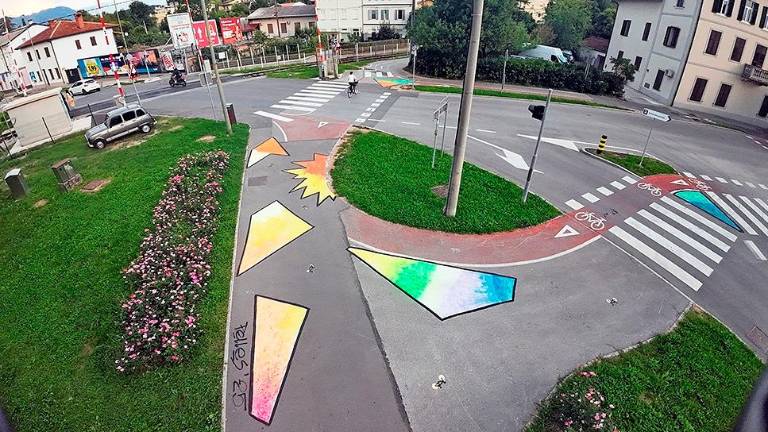 Meja med Novo Gorico in Gorico v soboto umetniško prizorišče