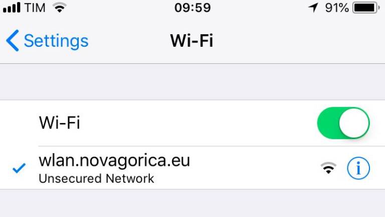 Novogoriški wi-fi v središču Gorice