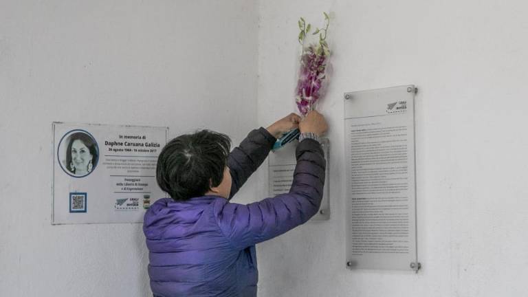 Spomnili so se ubite malteške novinarke