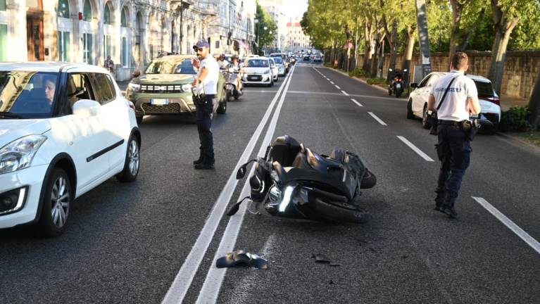 V Miramarskem drevoredu trčenje brez hujših posledic