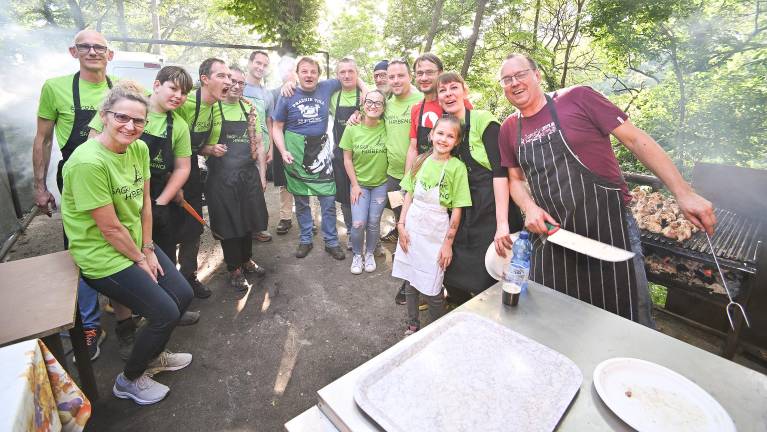 Šagra v Zabrežcu združuje druženje in šport