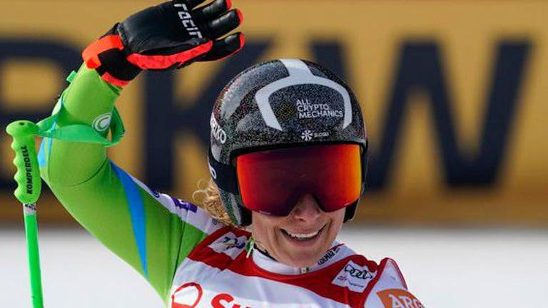 Ilka Štuhec deveta v Crans Montani