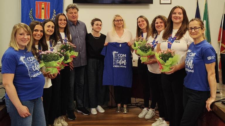 Na Občini Zgonik sprejem za srebrna dekleta Cheerdance Milleniuma