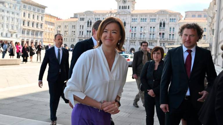 Tanja Fajon v Trstu pri Massimilianu Fedrigi