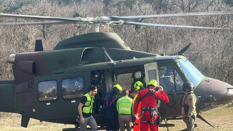 Na Malem Krasu čezmejno reševanje jadralnega padalca