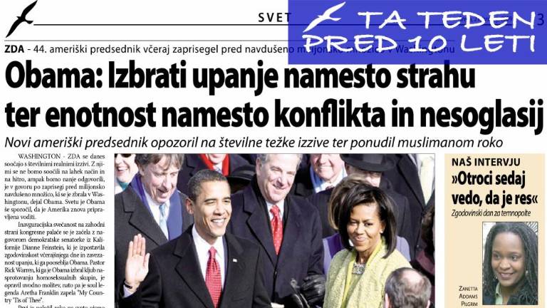 Ko je Barack Obama (prvič) zaprisegel