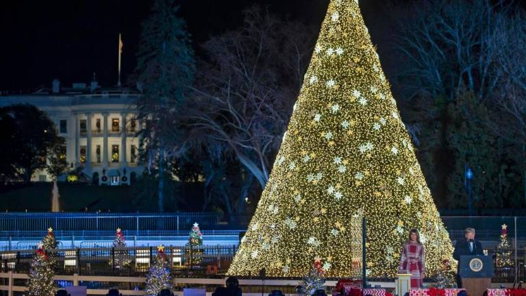 Melania prižgala lučke (foto)