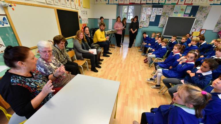 Otroci spoznavali, kako je bilo nekoč v šoli