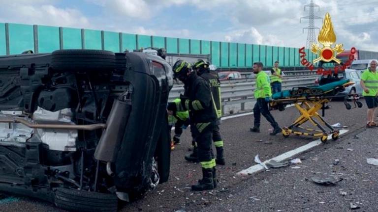 Sedem vozil udeleženih v nesreči na avtocesti A4
