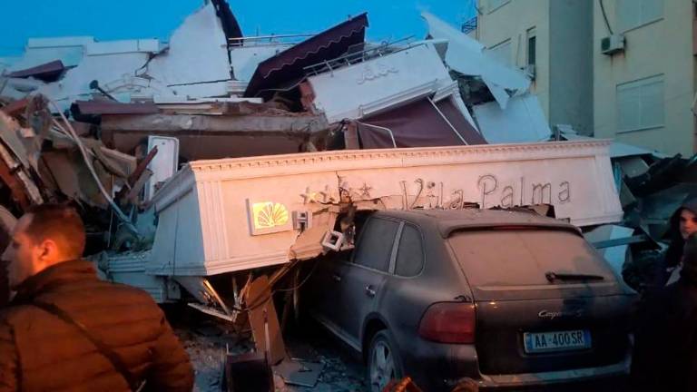 Močan potres v Albaniji