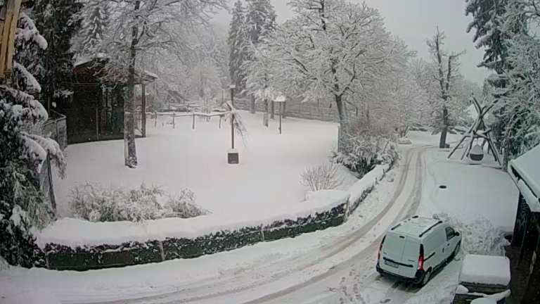 Slovenijo pobelil sneg