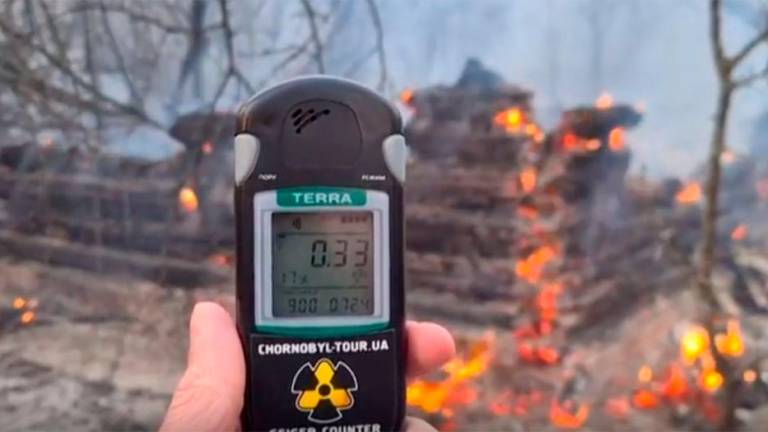 V Černobilu gori že tretji dan