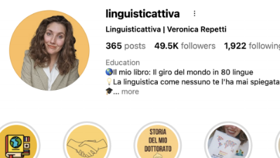 Profil promotorke jezikoslovja Veronice Repetti (ZAJEM ZASLONA)