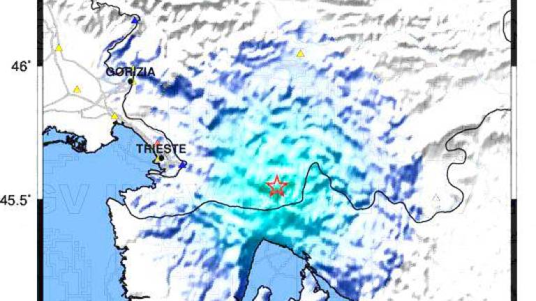 Potres v bližini Ilirske Bistrice, 51 km od Trsta
