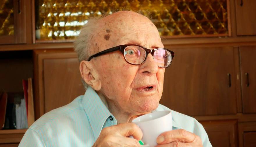 Boris Pahor (ANDRAŽ GOMBAČ/PRIMORSKE NOVICE)