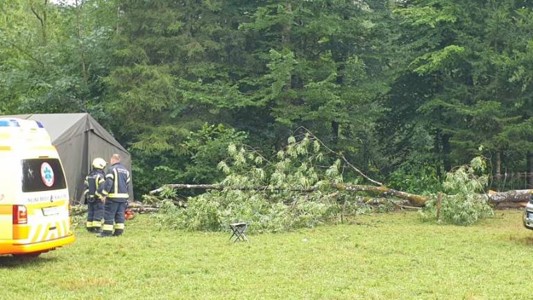 Naravna nesreča na taboru tržaških skavtov