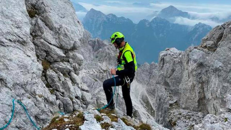 Eden od reševalcev na prizorišču (OSEBNI ARHIV)