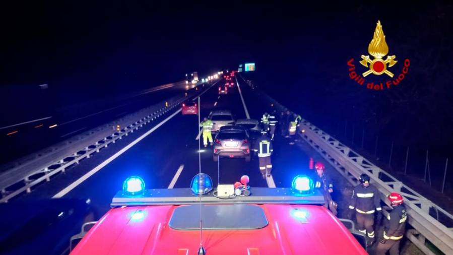 Prizorišče nadaljnjega verižnega trčenja (GASILCI)