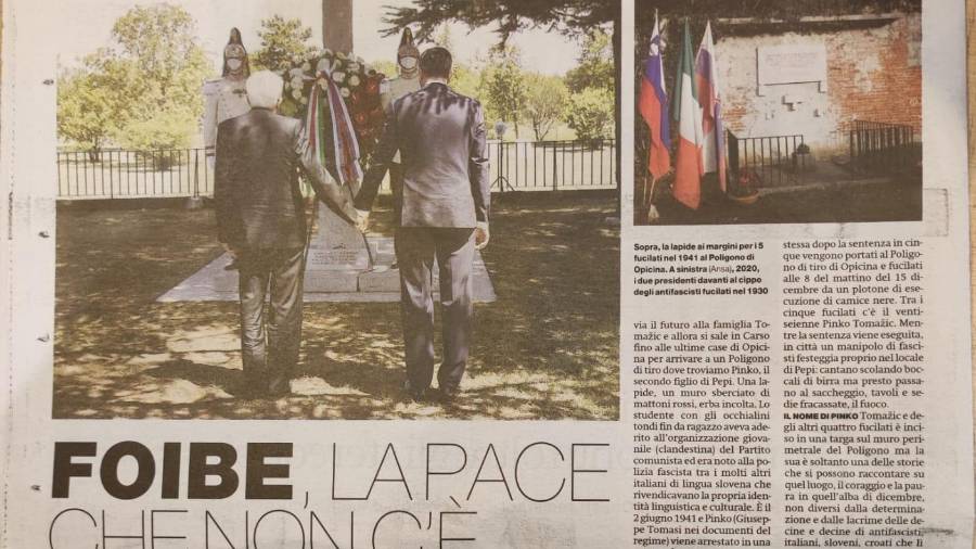 Članek v italijanskem dnevniku Il Manifesto