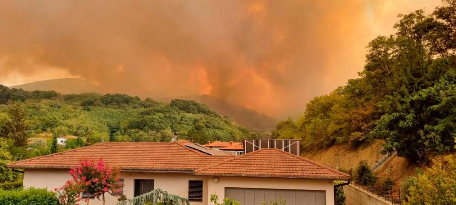Fotografija evakuiranega bralca iz zaselka Merljaki pri Renčah (MM)