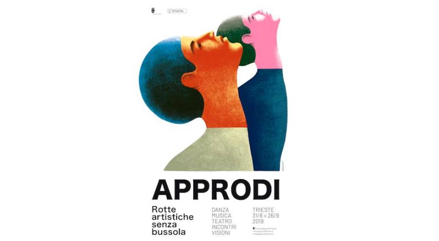 Sedmak se je na tekmovanje prijavil s plakatom za tržaški festival Approdi 2019