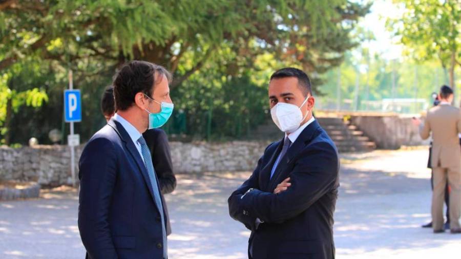 Predsednik FJK Massimiliano Fedriga in italijanski zunanji minister Luigi Di Maio (FOTODAMJ@N)