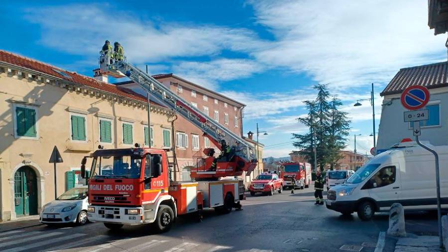 Posredovanje gasilcev na Proseku (M.K.)