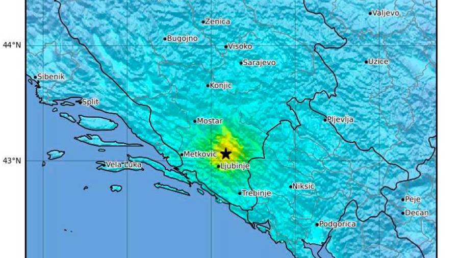 Žarišče potresa (INGV/ANSA)