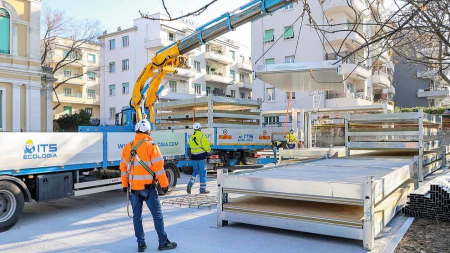 Začeli so s postavljanjem ogrodja (OBČINA TRST)