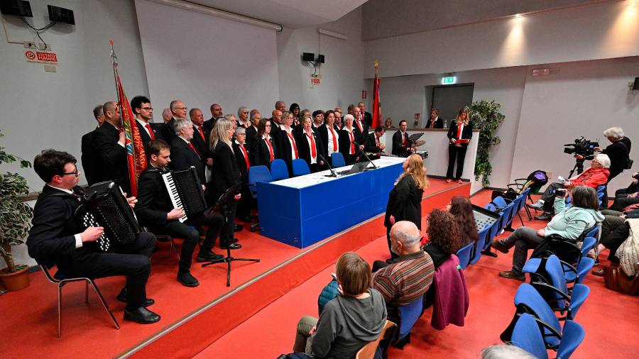 Nastopil je Tržaški pevski zbor Pinko Tomažič (FOTODAMJ@N)