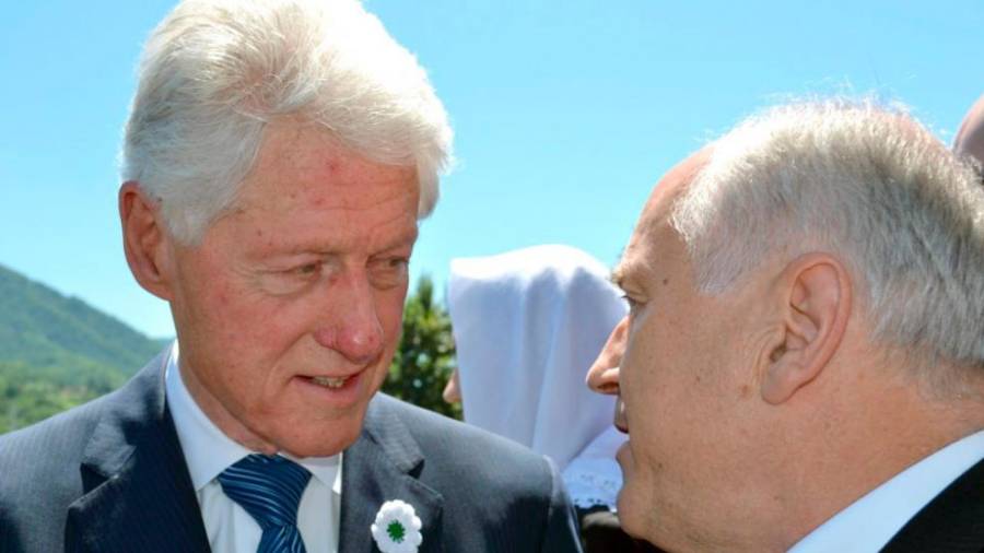 Z Billom Clintonom v Srebrnici