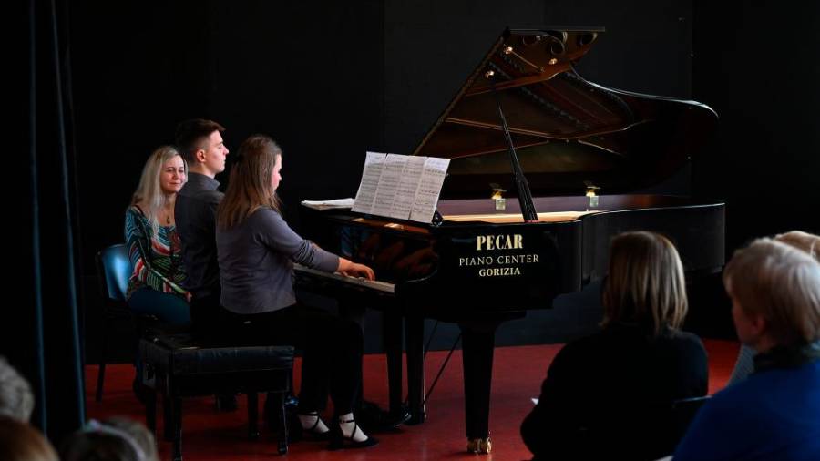 Mladi pianisti Glasbene matice na glasbeni matineji v tržaškem Kulturnem domu (FOTODAMJ@N)