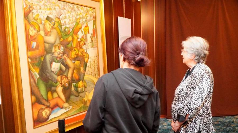 Odprtje razstave Kruha in iger: Slikarstvo Toneta Kralja 1941-1945 v goriškem Kulturnem domu (BUMBACA)