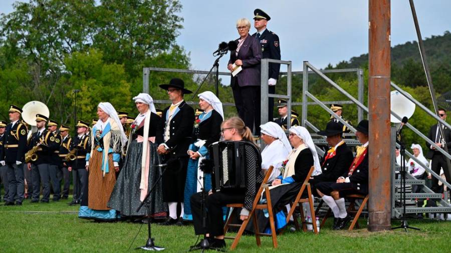 Predsednica Republike Slovenije Nataša Pirc Musar na svečanosti v Bazovici (FOTODAMJ@N)