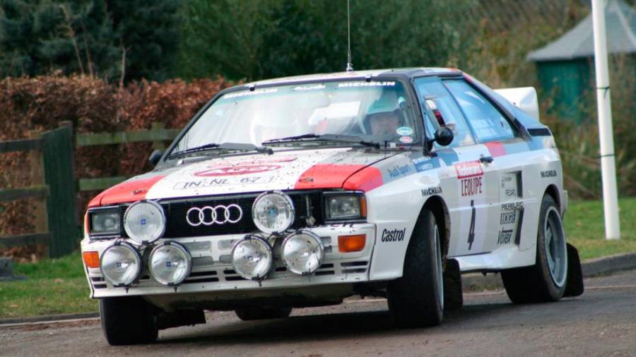 $!Legendarni audi quattro, s katerim je Mikkola dosegel naslov svetovnega prvaka (WIKIPEDIA)