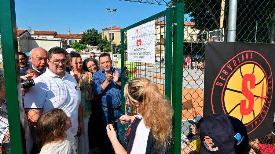 Prenovljeno košarkarsko igrišče ekipe Servolana (FOTODAMJ@N)