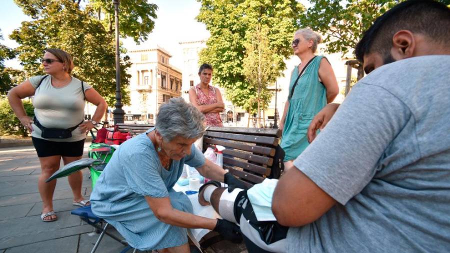$!Razkuževanje rane (FOTODAMJ@N)