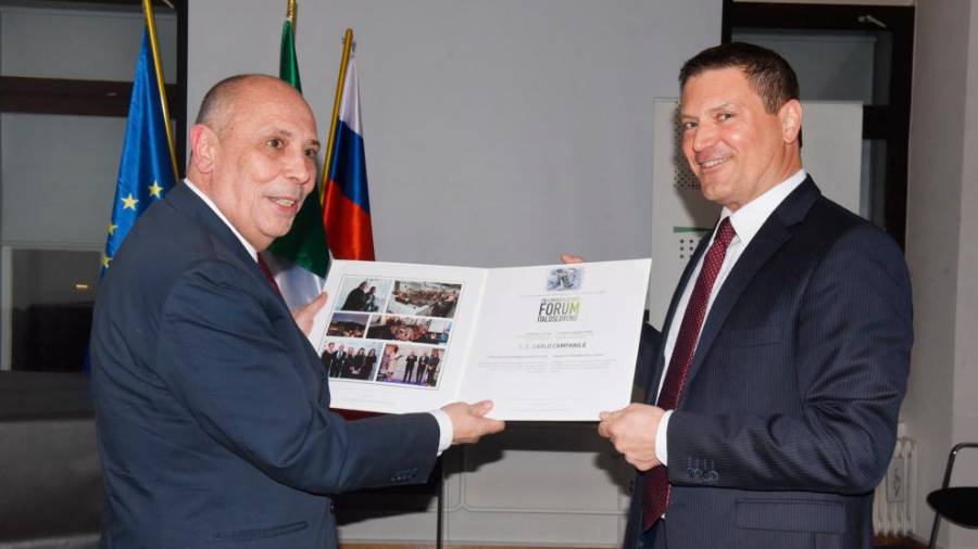 Carlo Campanile in Jurij Giacomelli (desno) (LA VOCE DEL POPOLO)