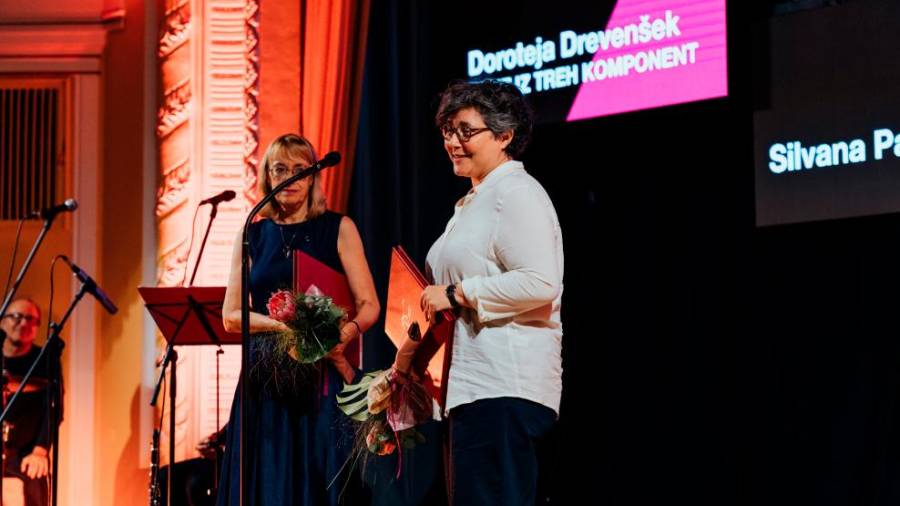 Pesnici Miriam Drev in Iva Jevtić sta prejeli Veronikino nagrado (HIŠA KULTURE/CELJE)