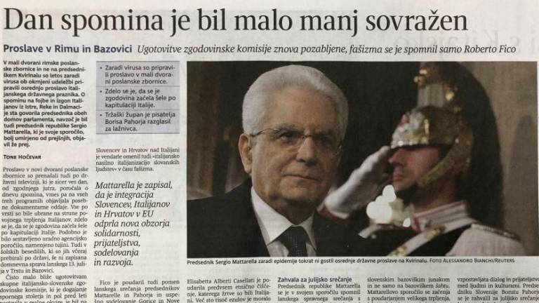 »Manj sovražnosti do Slovencev in Slovenije«