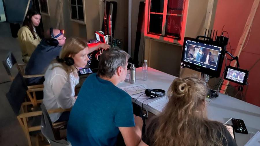 V Filmskem studiu Viba v Ljubljani je danes padla prva klapa celovečernega igranega filma Tartuferije režiserja Igorja Šterka (SLOVENSKI FILMSKI CENTER)