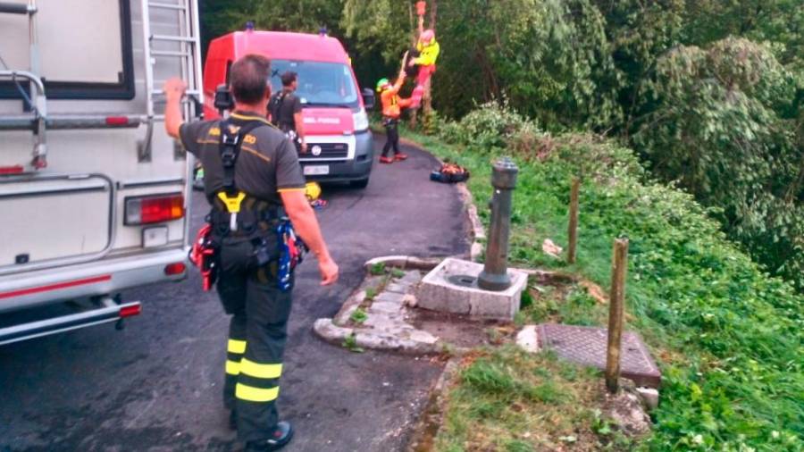 $!Prizor reševalne akcije (CNSAS FVG)