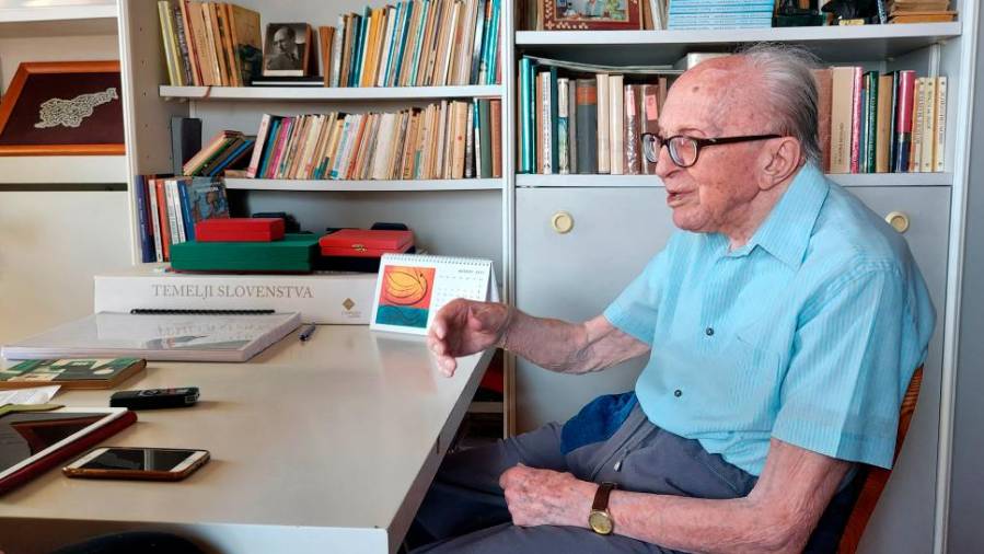 Boris Pahor (ANDRAŽ GOMBAČ/PRIMORSKE NOVICE)