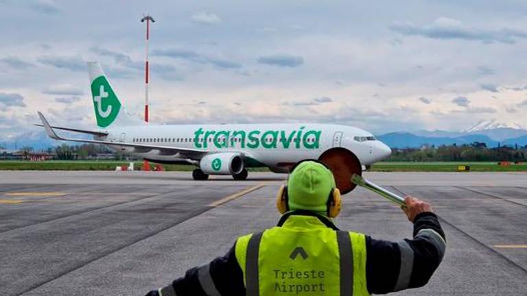 Prvo letalo Transavia iz Rotterdama priletelo v Trst