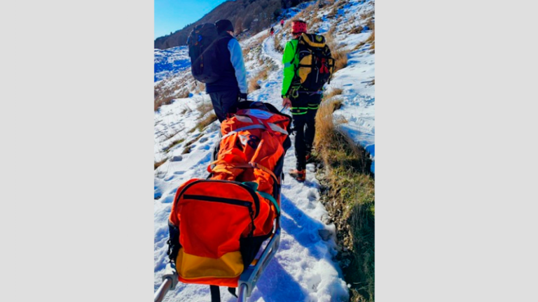 Na Piancavallu si je zvila gleženj